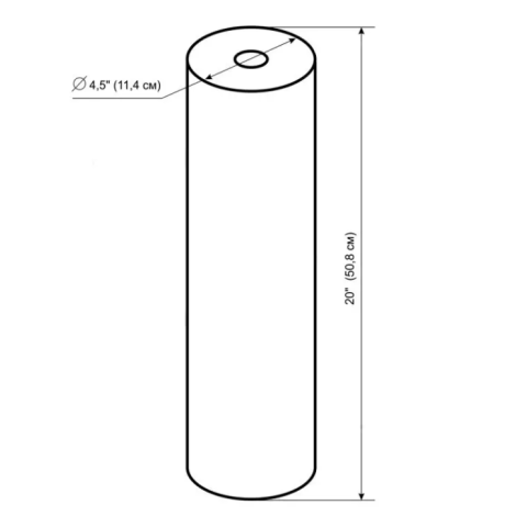 Картридж угольный AquaMarine GAC-Plus-20BB для удаления сероводорода (Big Blue 20)