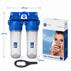 Корпуси магістрального фільтра Aquafilter FHPRCL12-B-TWIN
