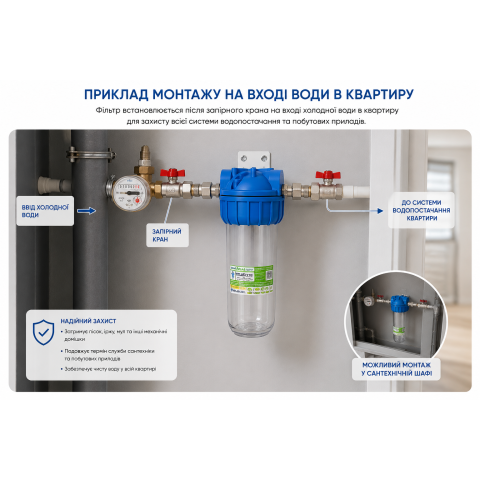 Фільтр магістральний Atlas Filtri Senior Plus 3P 1/2" MFO SX TS KIT (ZA111T111)