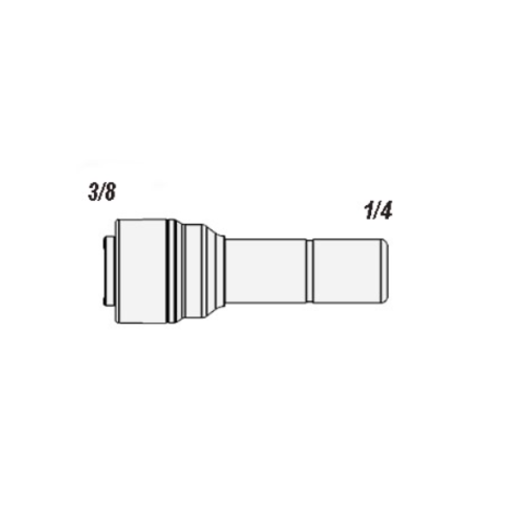 Фітинг прямий ITiGER 1801-D 3/8" - 1/4" (трубка-стрижень)