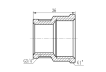 Муфта SD Forte SF3572515 1" х 3/4" нікельована (внутр. різьблення - внутр. різьблення)