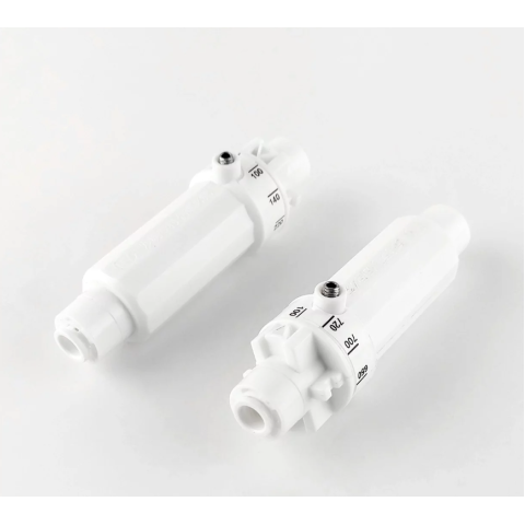 Обмежувач потоку на 100-720 мл/хв (1831-FR 100-720 EZ) регульований, трубка 1/4" - трубка 1/4"