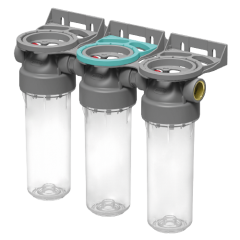 Колба фільтра прозора 2P TRIPLEX РЕТ для холодної води Ecosoft 3/4" FTPP2P0130/G118