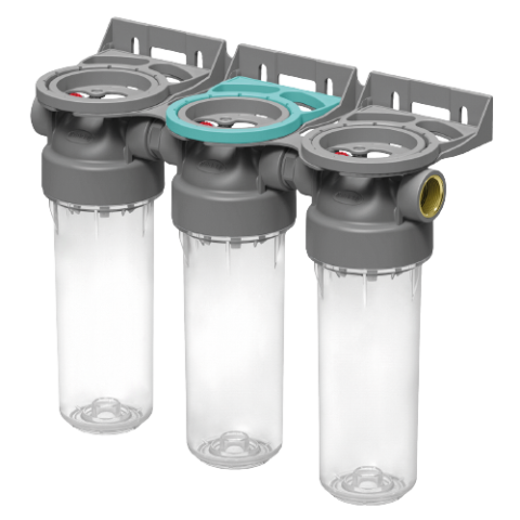 Колба фільтра прозора 2P TRIPLEX РЕТ для холодної води Ecosoft 3/4" FTPP2P0130/G118