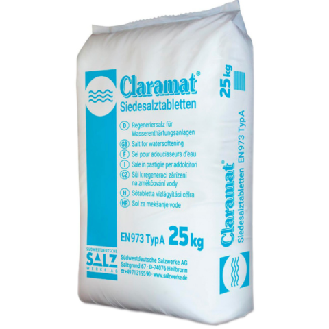 Соль таблетированная Claramat, 25 кг (Германия)