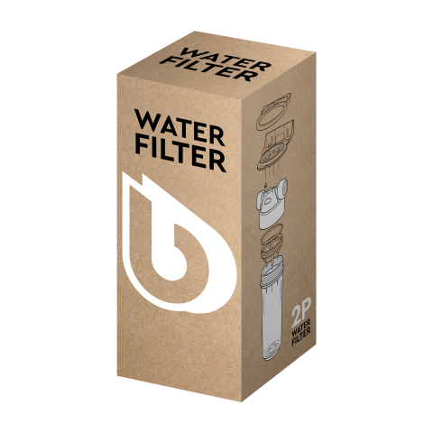 Колба фільтра прозора 2P РЕТ для холодної води Ecosoft 3/4" (made in Italy) FCPP2P0130/G118