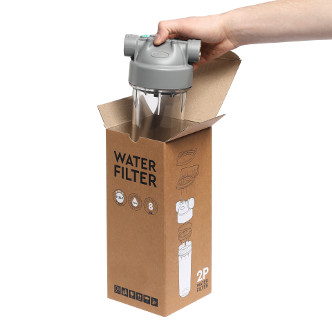 Колба фільтра прозора 2P РЕТ для холодної води Ecosoft 1" (made in Italy) FCPP2P0150/G118