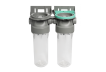 Колба фільтра прозора 2P DUPLEX РЕТ для холодної води Ecosoft 3/4" (made in Italy) FDPP2P0130/G118
