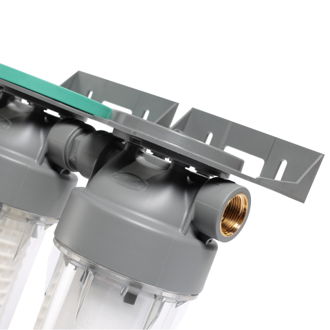 Колба фільтра прозора 2P DUPLEX РЕТ для холодної води Ecosoft 3/4" (made in Italy) FDPP2P0130/G118