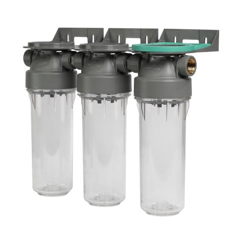 Колба фільтра прозора 2P TRIPLEX РЕТ для холодної води Ecosoft 3/4" FTPP2P0130/G118