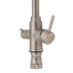 Змішувач для кухні Lidz Aria 020F1(k35)12 32 020F-13 Nickel (під осмос та хол/гор. воду)