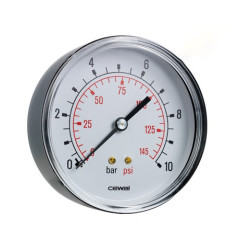 Манометр фронтальний Сewal d63 1/4" 10 бар