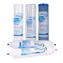 Комплект картриджів Aqualine RO-6 (покращений)