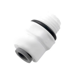 Фітинг прямий ITiGER 1813-H 1/4"-1/4" (трубка-різьба зовнішня) з ущільнювачем