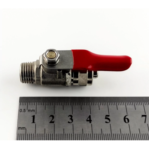 Шаровый вентиль (BV-3BC) резьба наружная 1/4" - цанга 3/8"