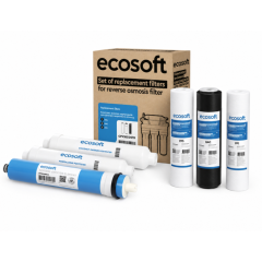 Комплект з 6 картриджів для фільтра зворотного осмосу Ecosoft Standard з мінералізатором