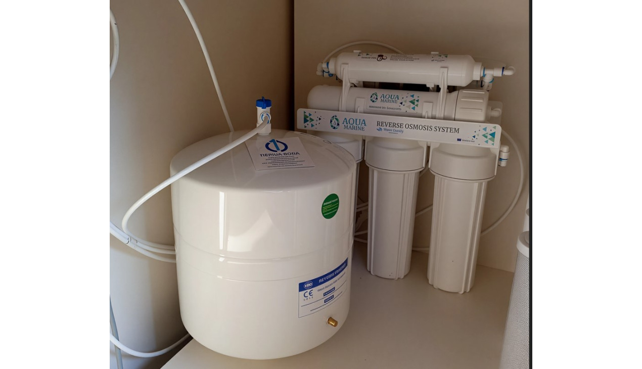 Установка фильтра AquaMarine RO-7 BIO-ACTIV (4 минерала + BIO)