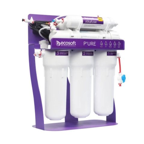 Фильтр с обратным осмосом Ecosoft P'URE Alkafuse с насосом на станине (MO675MALCPSECO)