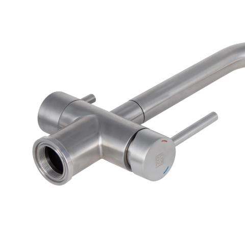 Змішувач для кухні Lidz Aria 020F1 (k35) LDARI020F1NKS43359 Nickel (під осмос та хол/гор. воду)