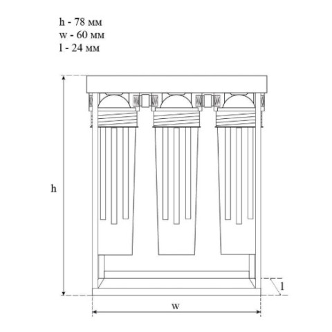 Фильтр СВОД 3OFFT ВВ20 обезжелезивание (Big Blue 20)
