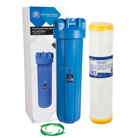 Фільтр Aquafilter Big Blue 20 FH20B1-B-WB+FCCFE20BB (з пом'якшуючим картриджем у комплекті)