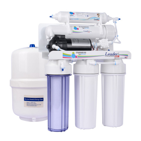 Фильтр с обратным осмосом Leader Standart RO-5P МТ16 (с помпой)