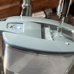 Фільтр-глечик DAFI Mila LED Білий Unimax 3,0/1,5 л. сірий