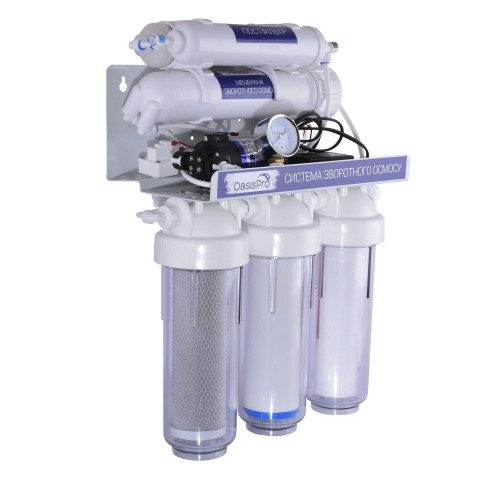 Фільтр зворотного осмосу OasisPro RO-6P з насосом