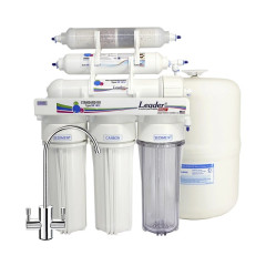 Фільтр з зворотним осмосом Leader Standart RO-6 BIO-ACTIV (4 мінерали)