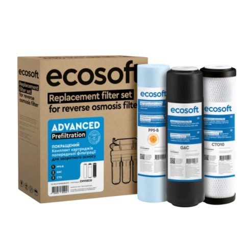 Комплект картриджів Ecosoft 1-2-3 (осмос) покращений (CHV3ECO)