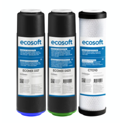 Комплект картриджів Ecosoft покращений для проточних фільтрів ( CRV3ECO )