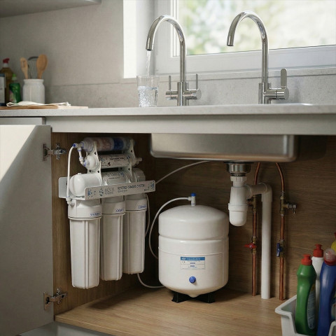 Фільтр з зворотним осмосом AquaMarine RO-6 Multi Mineral (4 мінерали)