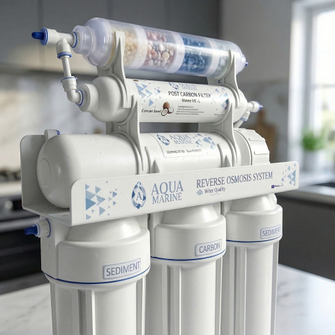 Фільтр з зворотним осмосом AquaMarine RO-6 Multi Mineral (4 мінерали)