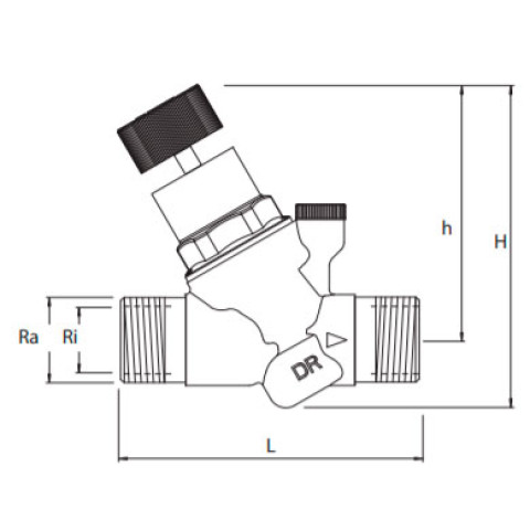 Редуктор тиску води Honeywell D04FM-1/2A