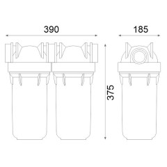 Фільтр Atlas Filtri DP BIG DUO AB 1 IN 10 KIT (ZA1702712) без картриджів