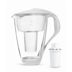 Фільтр-глечик скляний DAFI CRYSTAL Classic Glass 2,0 LED білий