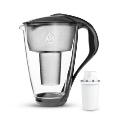 Фільтр-глечик скляний DAFI CRYSTAL Classic Glass 2,0 LED графіт