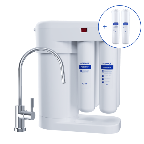Фільтр із зворотним осмосом Аквафор RO-101S Моріон + Змінні модулі K5 та К2