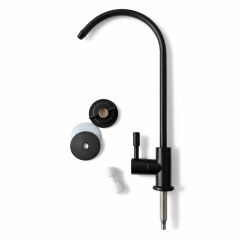 Кран модерн в черном цвете Raifi F-09 SUS Black