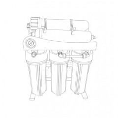 Фільтр з зворотним осмосом Leader ROHP 300 (RO-7P-2x150GPD)