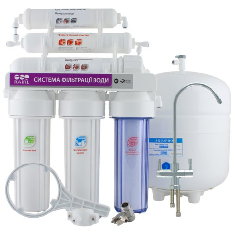 Фільтр з зворотним осмосом Raifil GRANDO 6 (RO905-650-EZ)