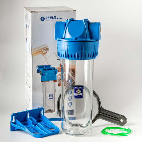 Фильтр магистральный Aquafilter FHPR12-3B, 1/2" без картриджа.