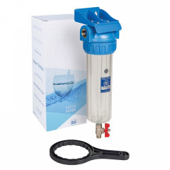 Фільтр магістральний Aquafilter FHPR12-3V_R, 1/2" (трехелементний) зі спусковим клапаном