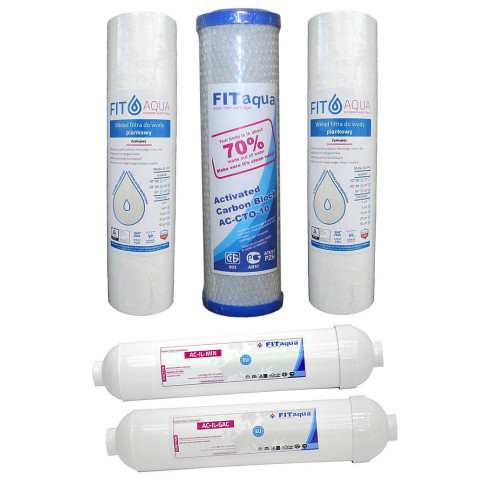 Комплект картриджів Fitaqua RO-6 (з мінералізатором) річний