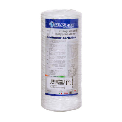 Картридж із поліпропіленової нитки Atlas Filtri FA BIG 10" SX 100 mcr RE5115519 (Big Blue 10)