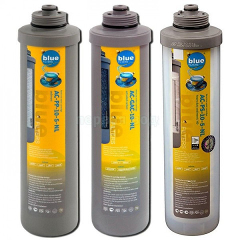 Комплект картриджів передочистки Bluefilters New Line (підсилені за мех. забрудненнями)