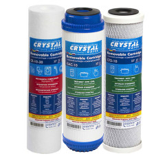 Комплект трьох картриджів Crystal
