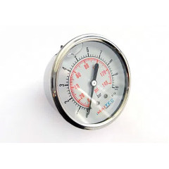 Манометр радіальний гліцериновий Maitec (1/4") 0 - 10 бар (63 мм.) нерж. сталь