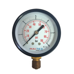Манометр радіальний Maitec 3P (0 - 10) 63 мм, 1/4"