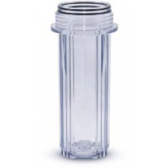 Корпус фильтра прозрачный AquaLine 10" + белая плоская крышка